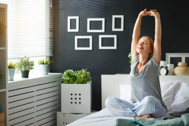 Etirement du matin sur son lit Spin'Dynamic