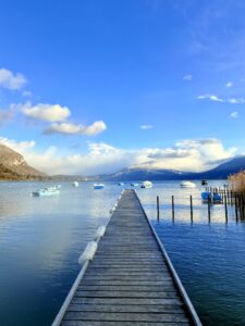 Ponton plage Albigny Annecy O'dru mars 26